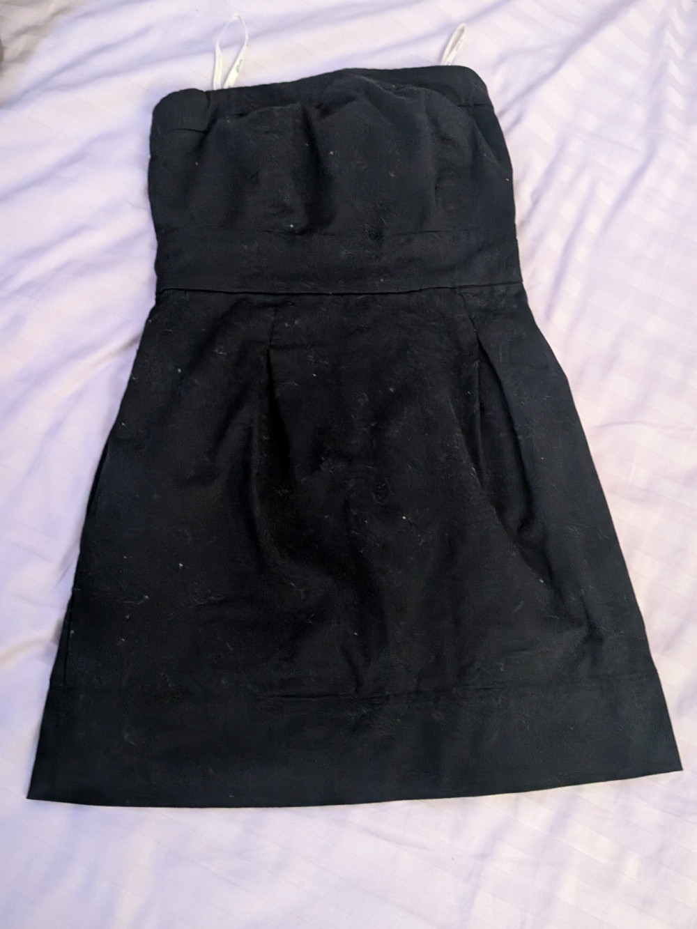 Classic Black Strapless A-Line Dress